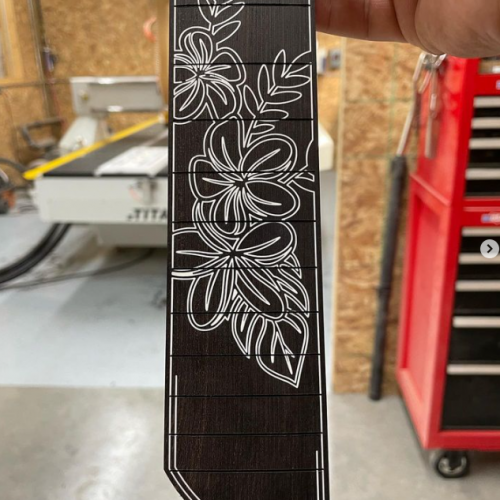 guitar neck hawaiin made on techno cnc